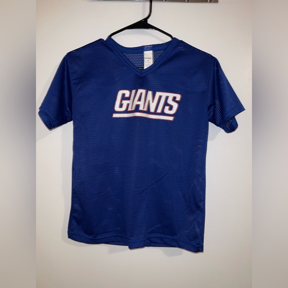 Ladies NY Giants Mesh T-Shirt Blue